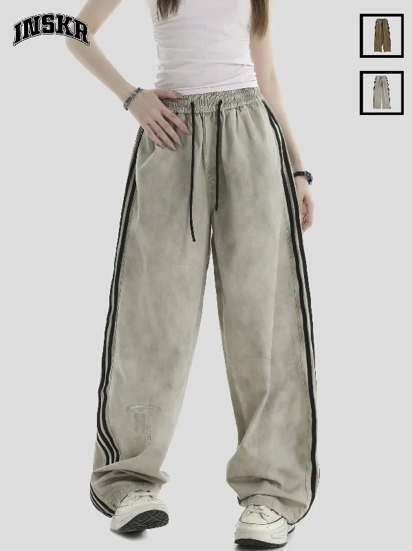 Drawstring Three-Stripes Pants