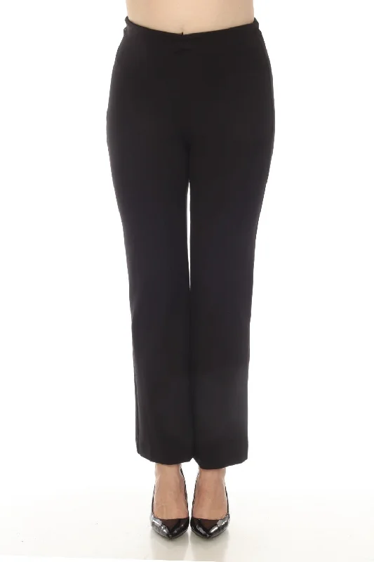 Joseph Ribkoff Black Comfy Stretch Pull On Wide-Leg Pants 234170