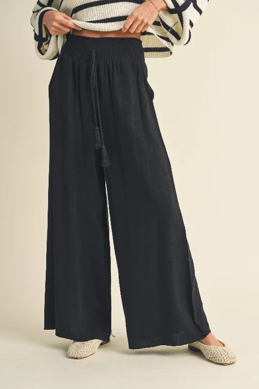 Tassel Linen Pants