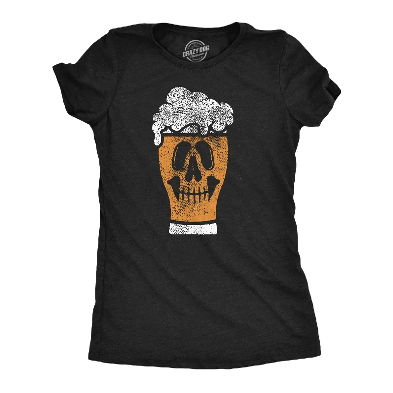 Beer Glass Skull Women's T Shirt