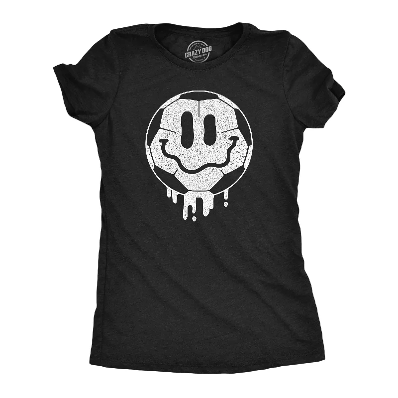 Dripping Soccer Ball Smile Women's T Shirt