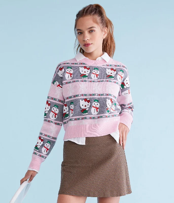 Aeropostale Hello Kitty Fair Isle Crew Sweater