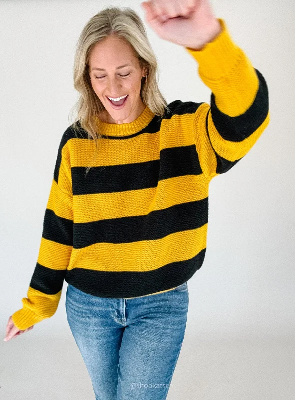 Annie Everyday Striped Game Day Sweater