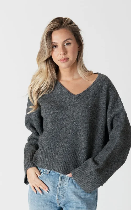 Lyla + Luxe- Etta Luxe Evo V-Neck Sweater