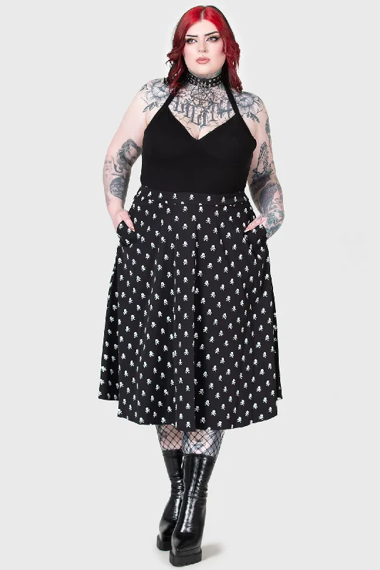 Lay Dead Midi Skirt [PLUS]