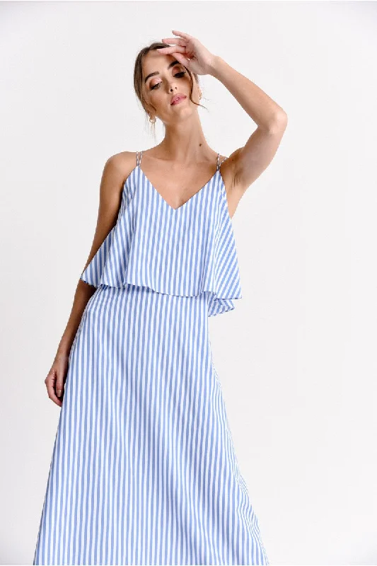 Molly Bracken Striped Dress With Double Straps