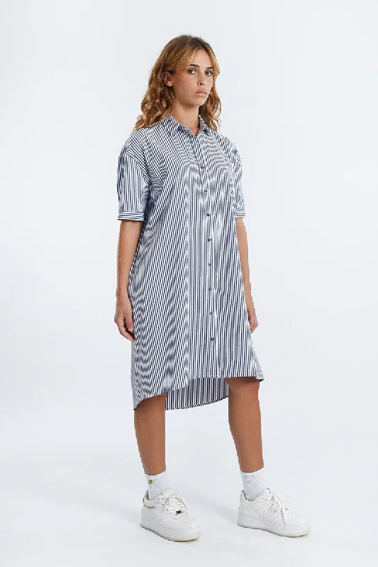 Molly Bracken Stripe Navy/White Dress