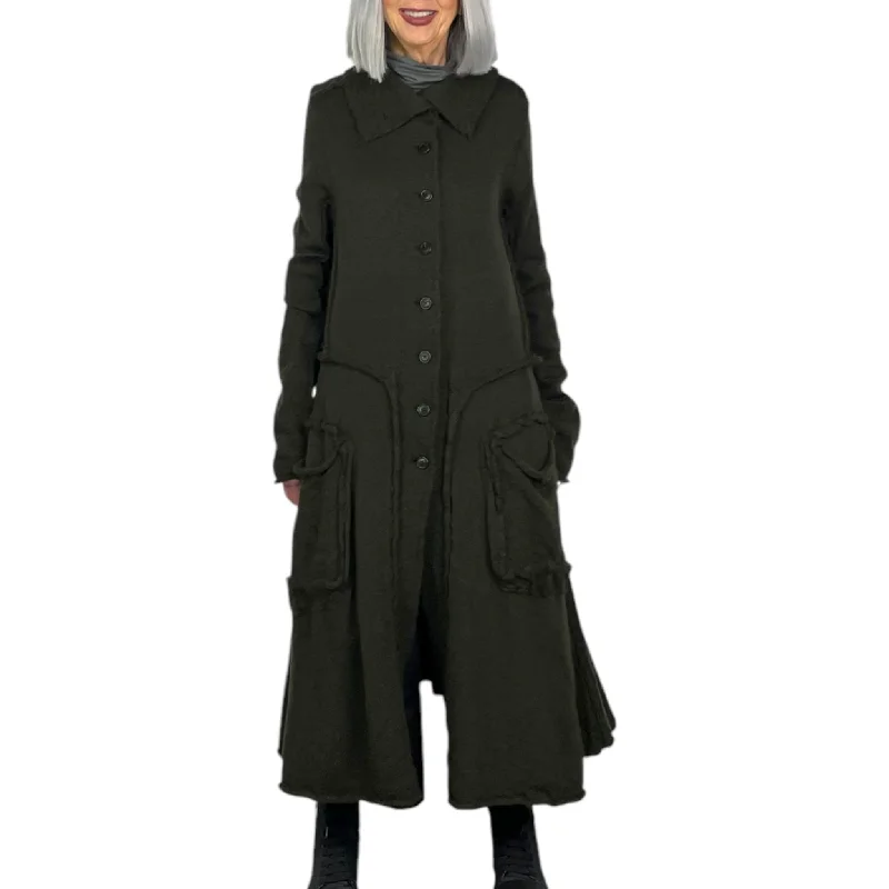 BOILED WOOL COAT