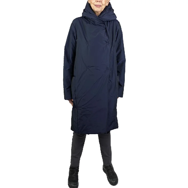 SOLID COCOON PUFFER COAT