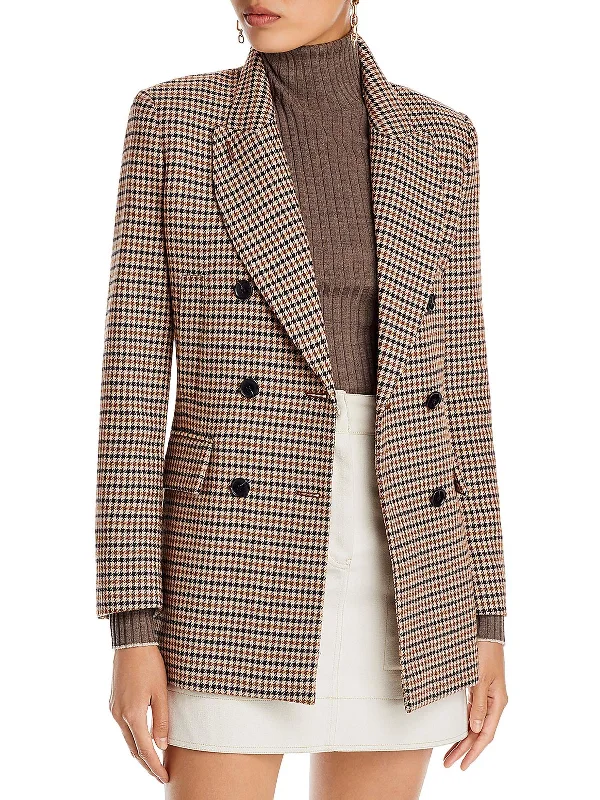 Raquel Womens Wool Blend Suit Separate Double-Breasted Blazer