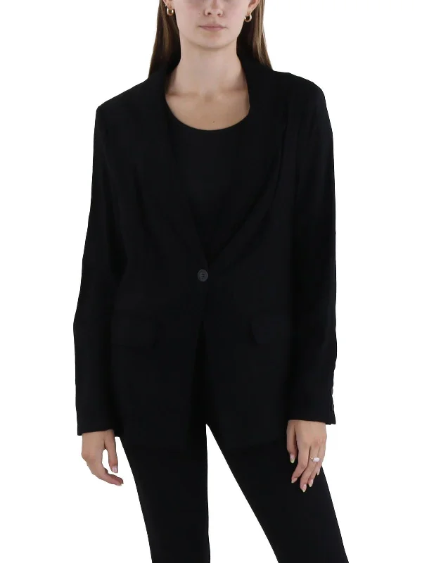 Womens Work Wear Office One-Button Blazer