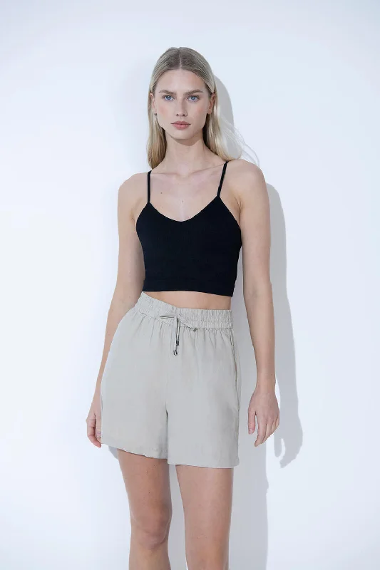 Everyday Linen Shorts - Stone