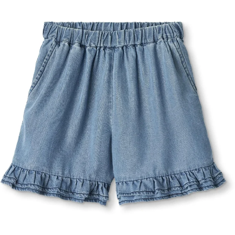 Fliink Light Denim Blue Hi Shorts