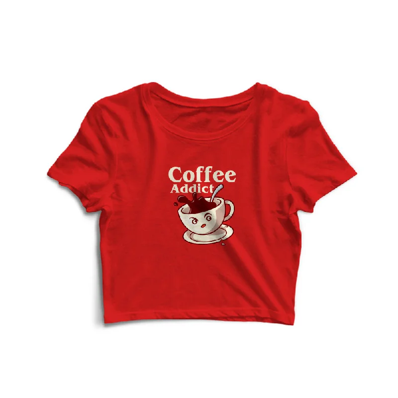 Coffee Addict | Phone Bhoot Official Crop Top